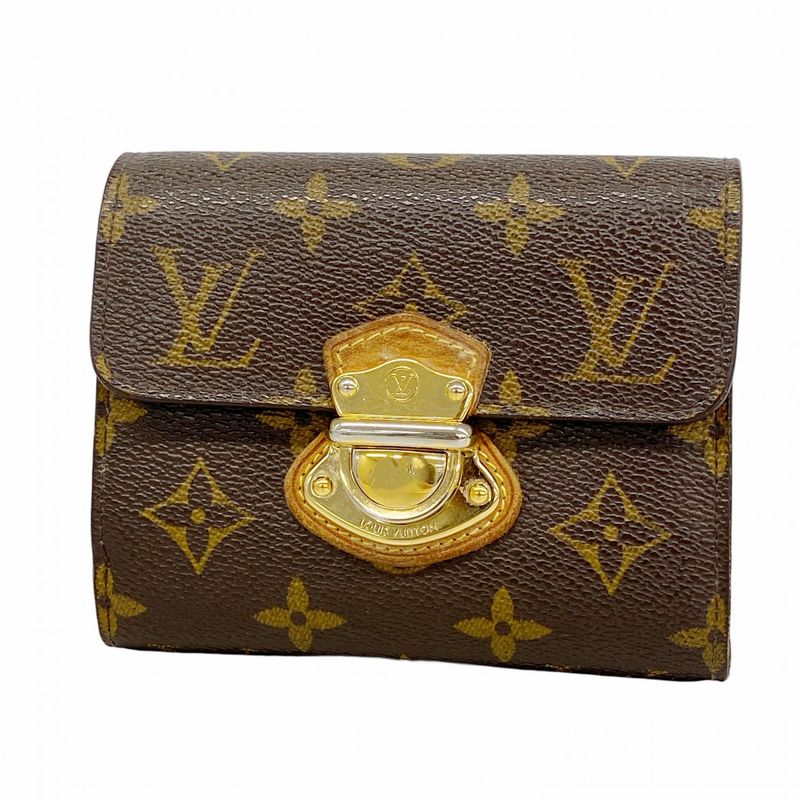 Louis Vuitton Trifold Wallet Monogram Portefeuille Koala M58013 Brown Ladies
