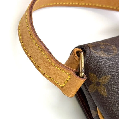 Louis Vuitton Musette Salsa Short Strap Monogram Leather × PVC Brown Shoulder