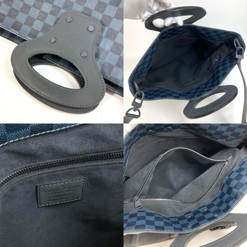 Louis Vuitton Handbag Tote NS N51100 Damier Cobalt Canvas Navy