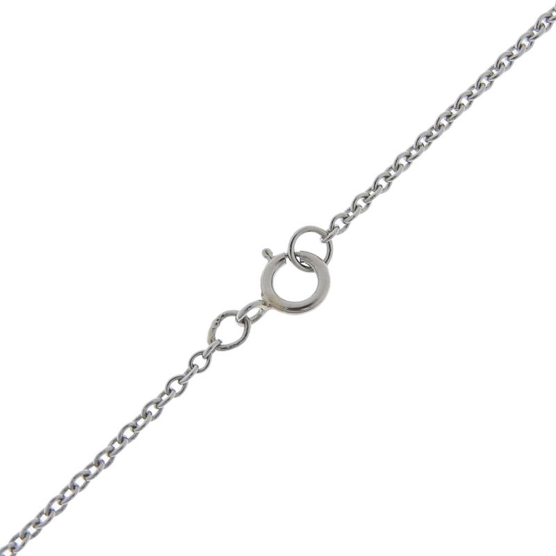 Tiffany & Co Dot's Heart 5P Pt950platinum X Diamond Ladies 11.5g Necklace