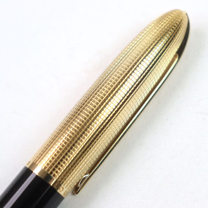 Louis Vuitton Dock Lacquer Capped Ballpoint Pen Black Gold Made In France Men's