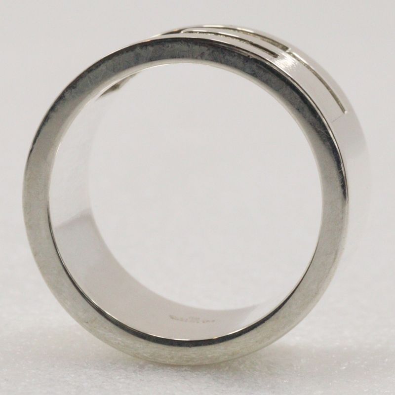 Gucci Branded G Wide Ring Silver 925 Size 12 Ladies 10.8g Ring