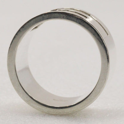 Gucci Branded G Wide Ring Silver 925 Size 12 Ladies 10.8g Ring