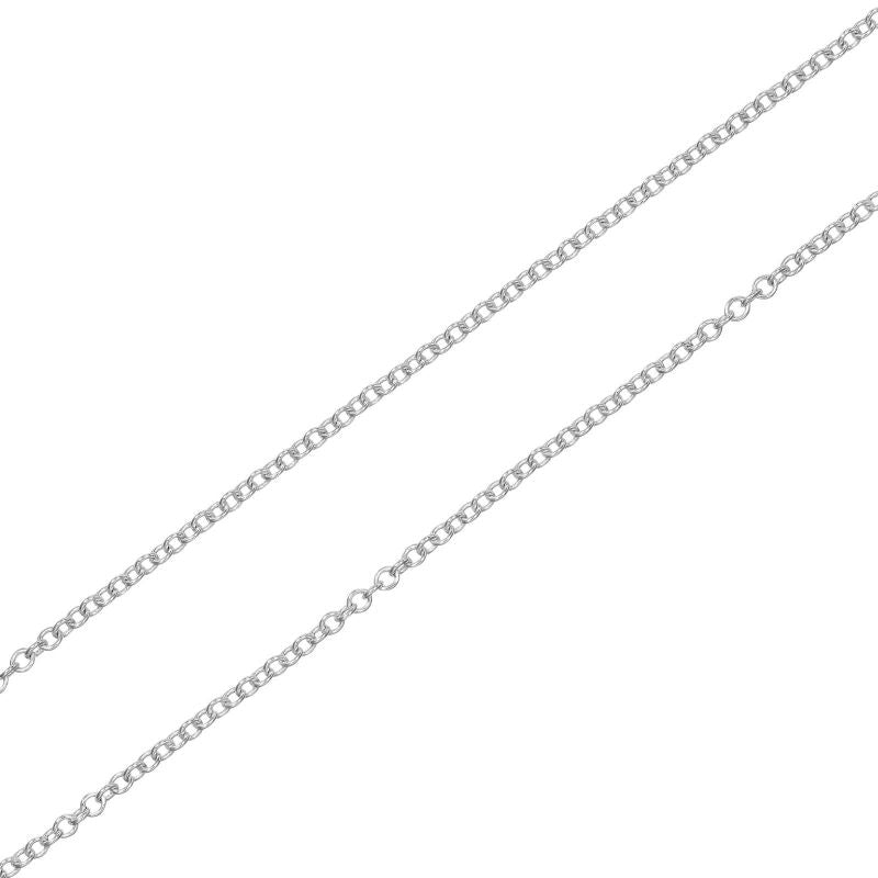 Tiffany & Co Open Cross Silver 925 Ladies 3.25g Necklace