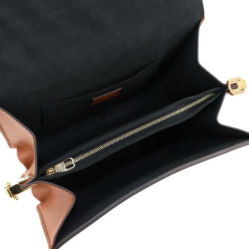 Louis Vuitton Monogram Reverse Dauphine MM Shoulder Bag Brown M45958 Dauphine