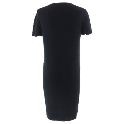 CHANEL P58595 Cotton Coco-mark Hardware All-woven Pattern Short-sleeved Knit