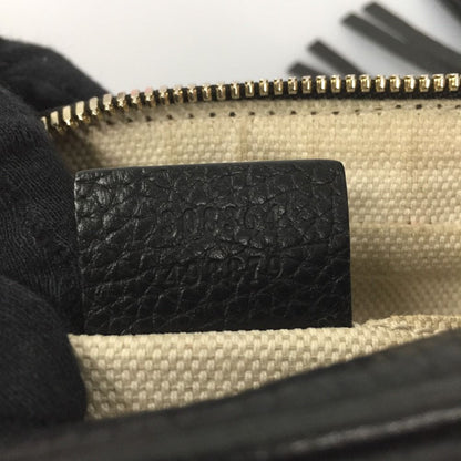 Gucci Shoulder Bag Small Leather Soho Internal Stain 308364 Black