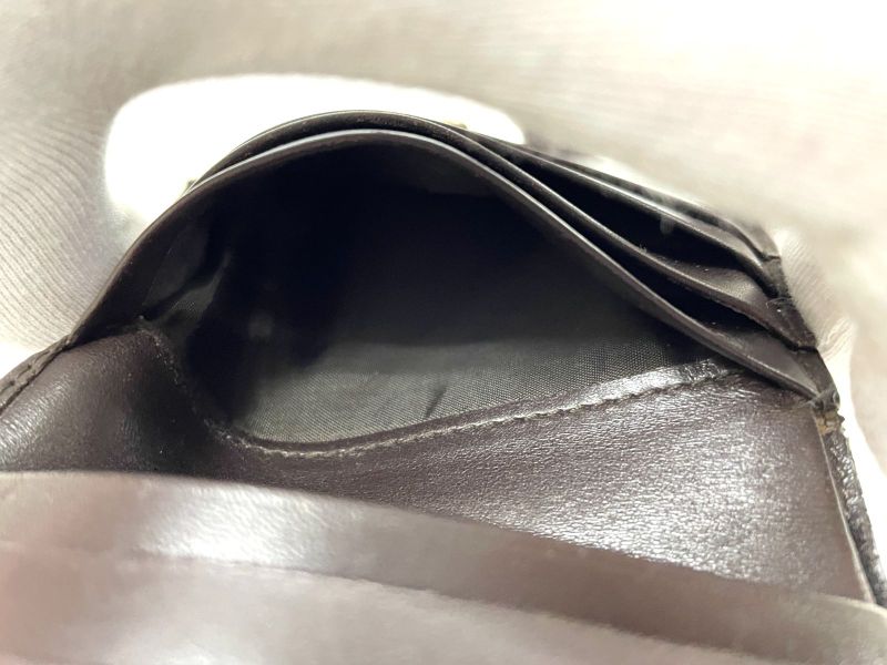 Gucci Leather Bifold Wallet 035.2778.1965 Dark Brown Made In Italy