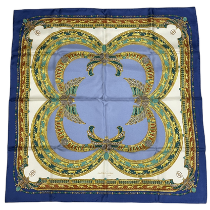 Cartier Scarf Silk Blue
