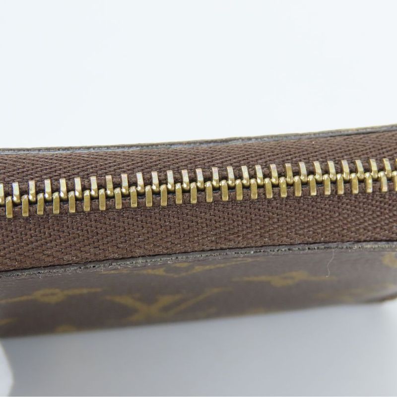 Louis Vuitton Coin Case Zippy Coin Purse M60067 Round Zipper Monogram Brown