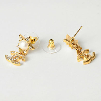 Chanel Earrings Drop Earrings Gold