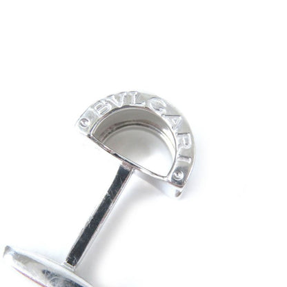 Bvlgari Bzero1 Logo Engraved Cufflinks Button Cufflinks Sv925 Silver Gentlemen's