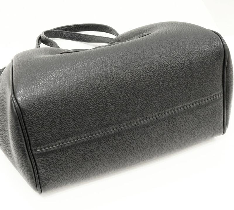 Celine Hand Tote Shoulder Bag Triomphe Cabas Small Drawstring Ring Grained