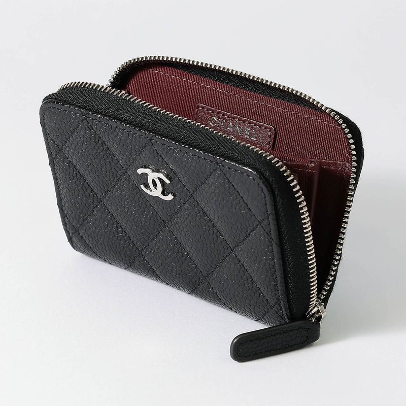 Chanel Coin Case Classic ZIP COIN Purse Black