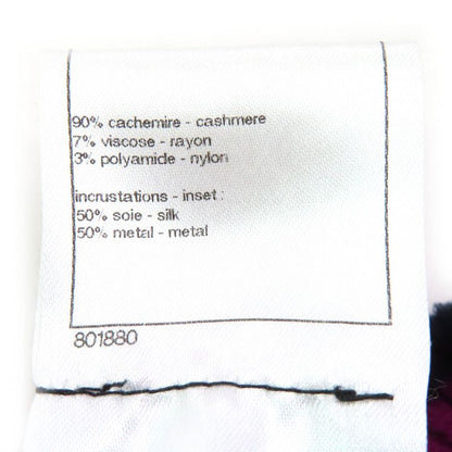 CHANEL P44160k04587 Cashmere Logo Emblem V-neck Long Sleeve Knitted Sweater