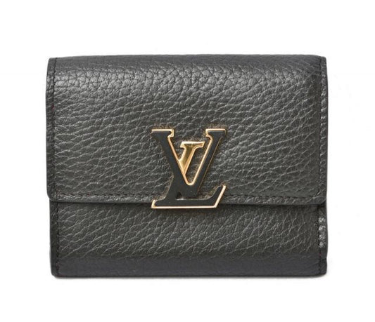Louis Vuitton Wallet Louis Vuitton Portefeuille Capucines XS Taurillon Noir