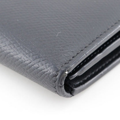 Celine Medium Strap Wallet Calf Black Ladies Bifold Wallet