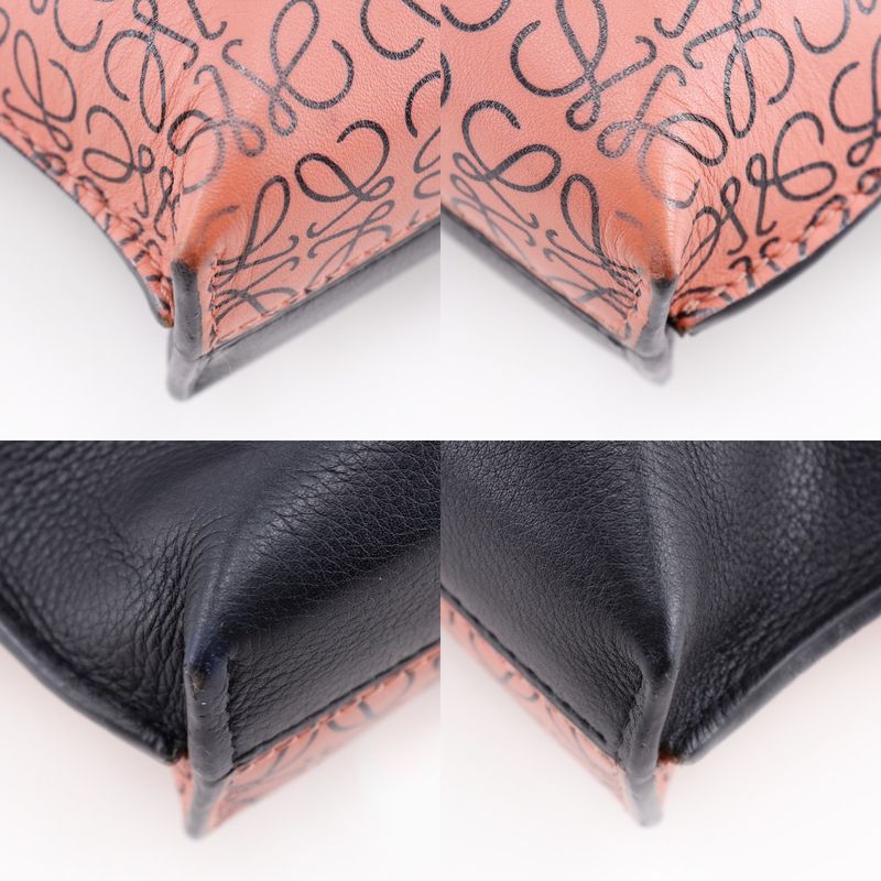 Loewe Missy Small Anagram 2WAY Shoulder Calf Black/pink Ladies Handbag