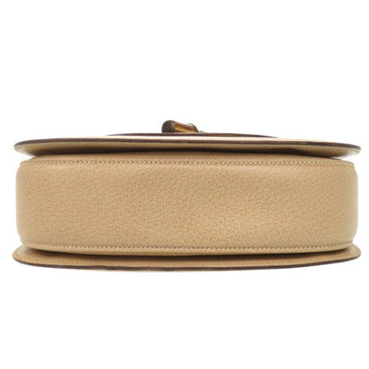 Gucci Bamboo 000 29 0633 Leather Beige 2WAY Handbag Shoulder Bag 0174 Gucci
