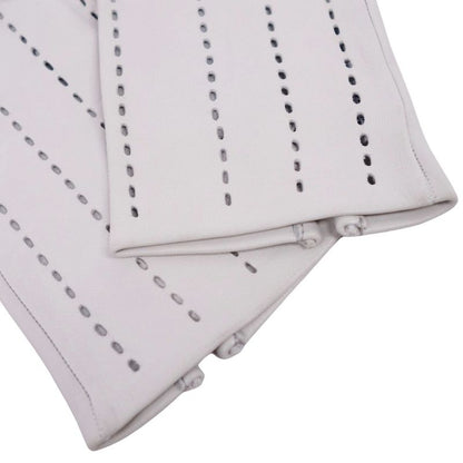 Hermes Gloves Stitched Perforated Lambskin