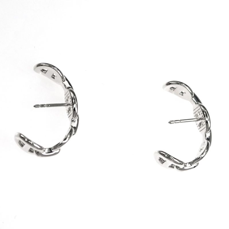 Hermes Earrings Chaine D'ancre Pair Ag925 Silver - Accessories - Others