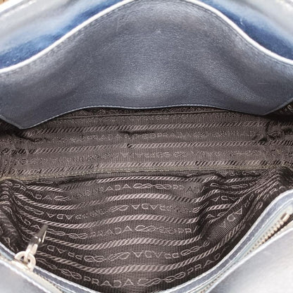 Prada Diagram Blue Leather 1bd1087/6