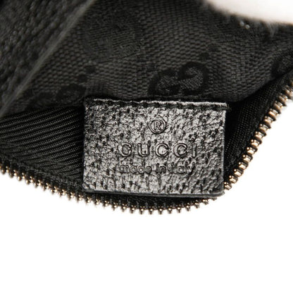 Gucci GG Canvas Waist Bag Body Bag 28566 Black Canvas Leather Men's Gucci