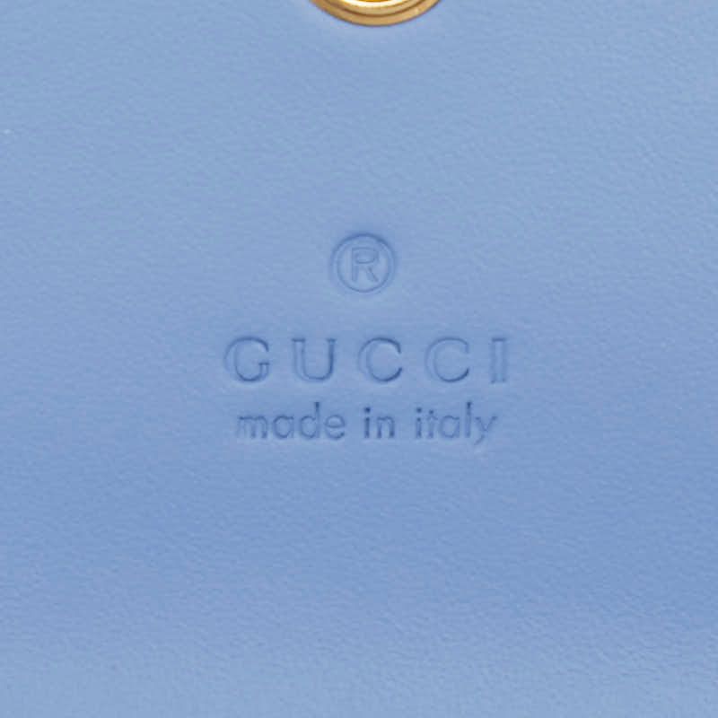 Gucci Gauthenticity Card Case Business Card Holder 772792 Purple Leather