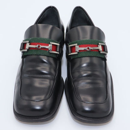 Gucci Sherry Line Square Toe Bit Loafers Women's 35 1 2 C 100 0493 Black Made