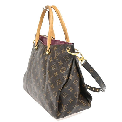 Louis Vuitton Pallas Shoulder Handbag 2WAY Monogram M40906 55ka652