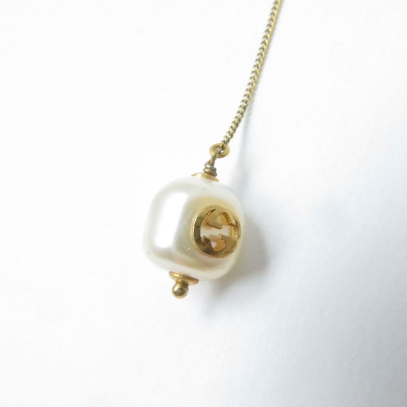 Gucci Interlocking G Earrings With Faux Pearls For Both Ears / Accessories