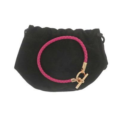 Hermes Grennan Bracelet Rose Mexico Gold Hardware Bangle Accessories -