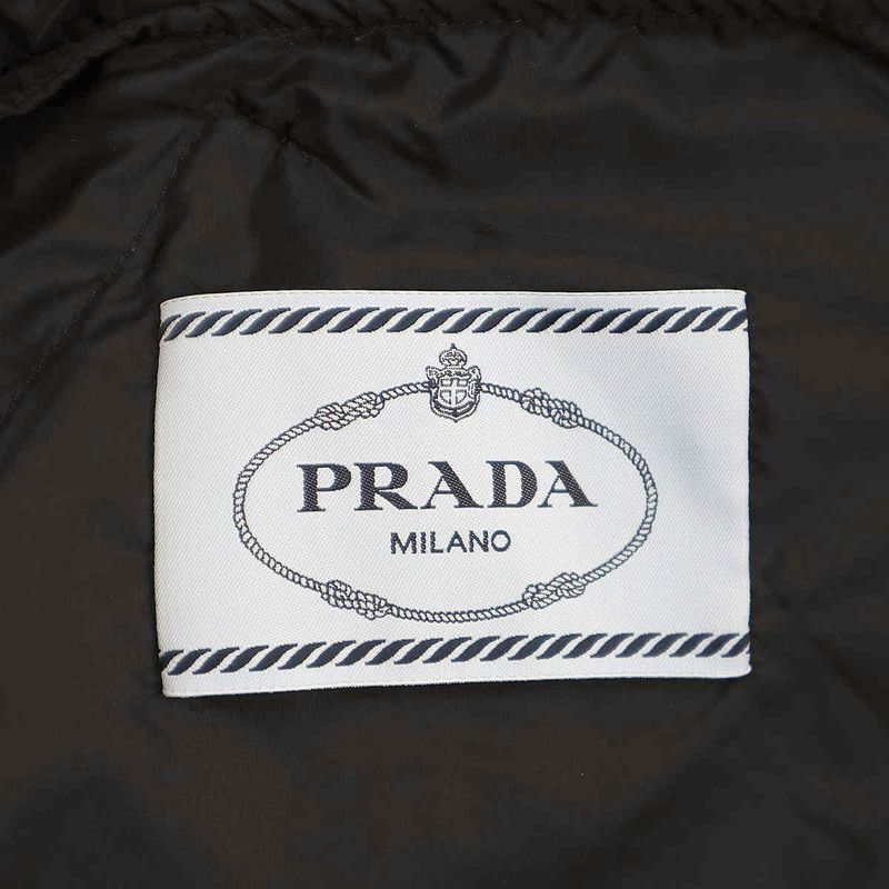 Prada 23aw Re-Nylon Nylon Hooded Raincoat 292113 S231 1wq9 Black 36s