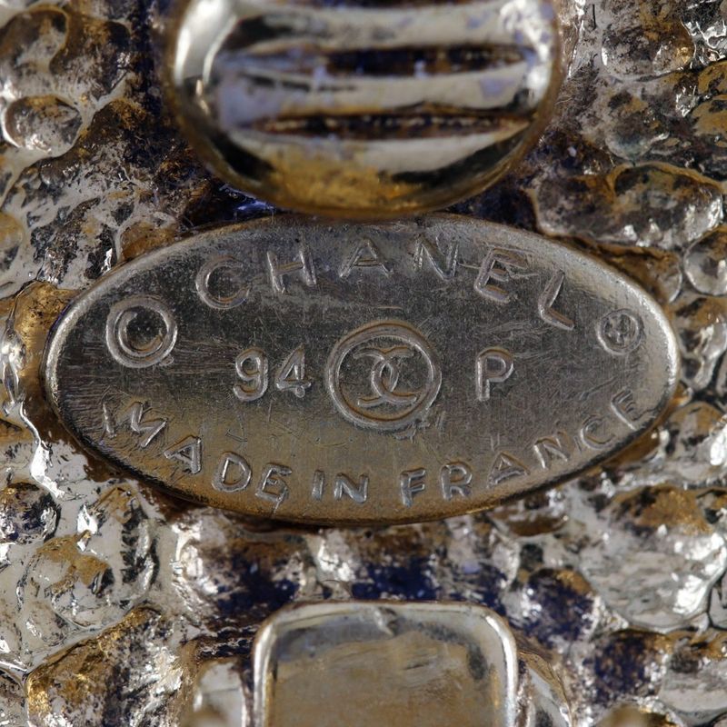 Chanel Coco Mark Vintage Gold Plated 94P Ladies 24g Earring