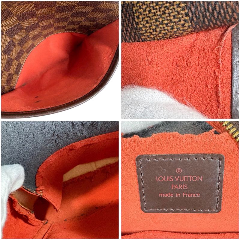 Louis Vuitton Ipanema PM Shoulder Bag Damier Leather Ebène Brown Shoulder