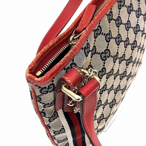 Gucci Sherry Line 144388 GG Canvas Bag Shoulder Bag Women