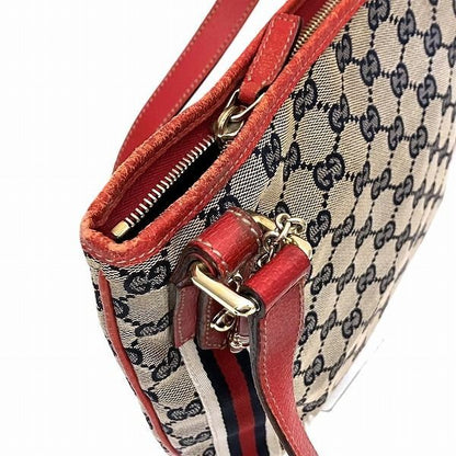Gucci Sherry Line 144388 GG Canvas Bag Shoulder Bag Women