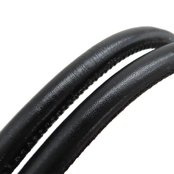 Chanel Tote Bag Cambon Line Medium Leather Enamel Black Silver Hardware Black