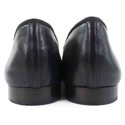 CHANEL G02819 Ballerina Coco Mark Ribbon Patent Leather Use Leather Flat Shoes