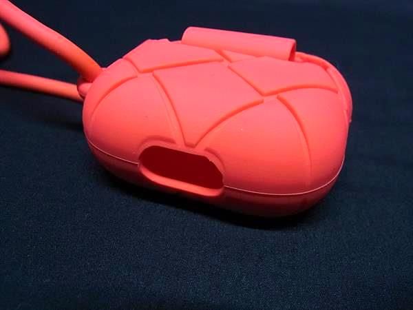 Bottega Veneta Intrecciato Rubber Airpods Case Airpods Case In Orange