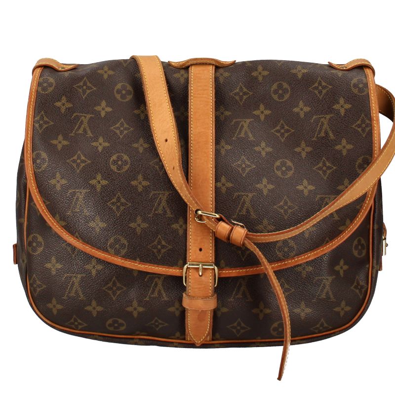 Louis Vuitton Someur 35 M42254 Monogram Women's Shoulder Bag Brown Excellent