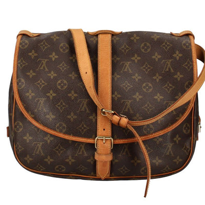 Louis Vuitton Someur 35 M42254 Monogram Women's Shoulder Bag Brown Excellent