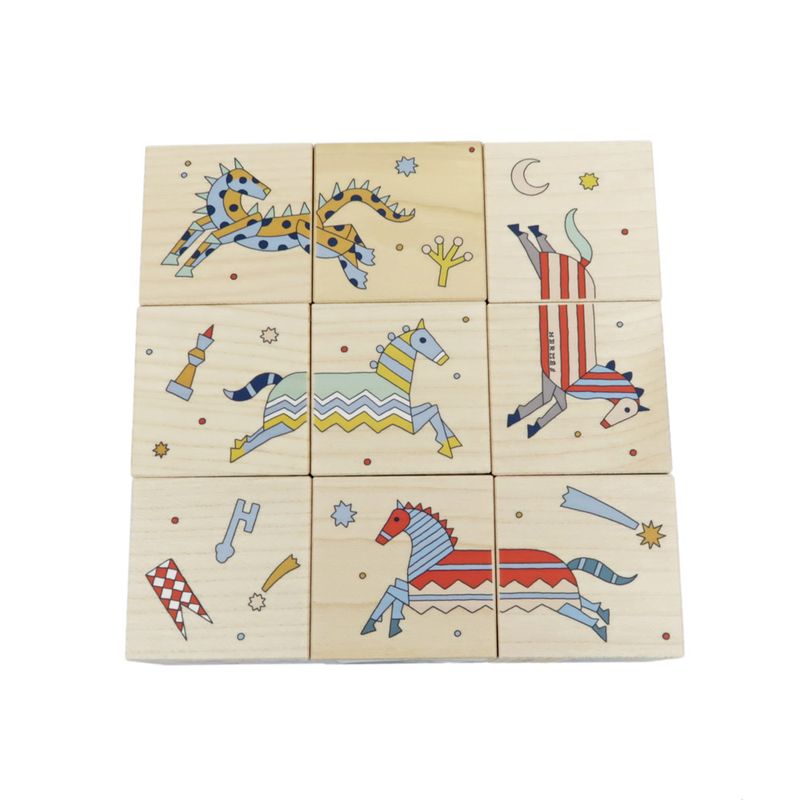 Hermes Epopee 9 CUBE GAME Multicolor Building Blocks Cube Set Puzzle