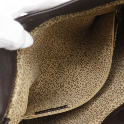 Cartier Panthère Panther Leather Brown Women's Shoulder Bag