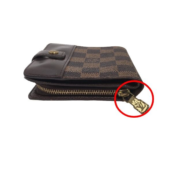 Louis Vuitton N61668 Damier Wallet With Zipped Pocket For Cards Compact Zipped