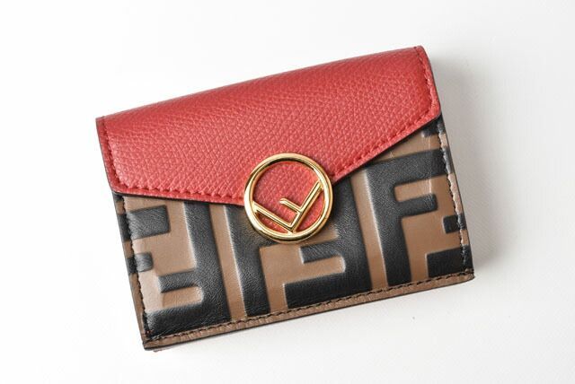 Fendi Outlet Wallets Mini Wallets Fendi Trifold Wallet F IS Fendi F IS Fendi