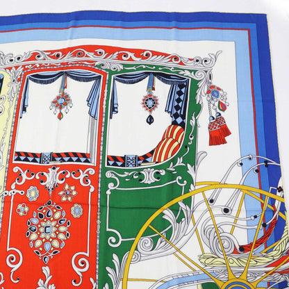 Hermes Carré 140 Coupe De Gala Cashmere Silk Scarf Multi With Box Made In