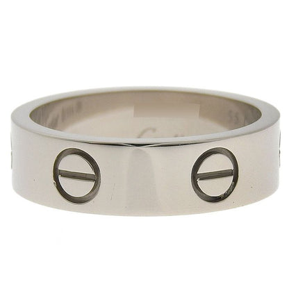 Cartier Love Ring Classic Model 18K White Gold 750 White Gold #55 Equivalent To