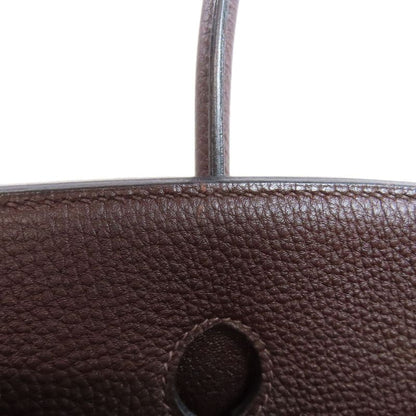 Hermes Birkin 35 Silver Hardware Handbag Taurillon Women