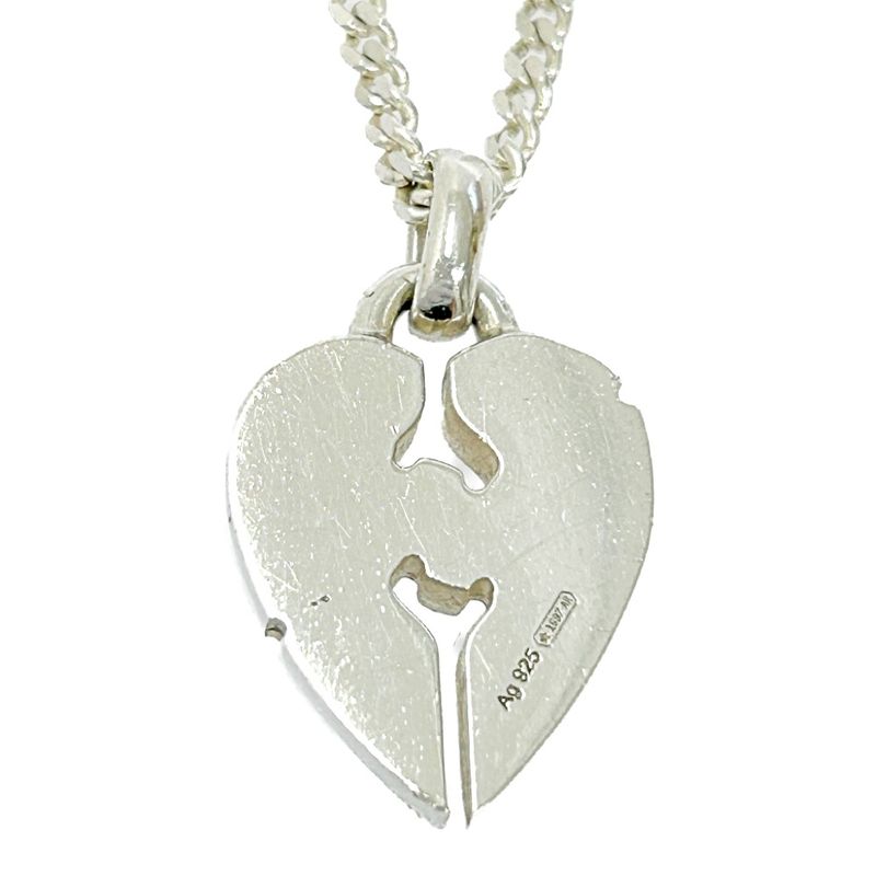 Gucci Silver Knot Heart Necklace 10.9g 925 Engraved 304928 Necklace